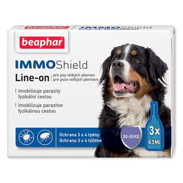 BEAPHAR IMMO SHIELD Line-on PAS „L“ 3 x 4,5 ml