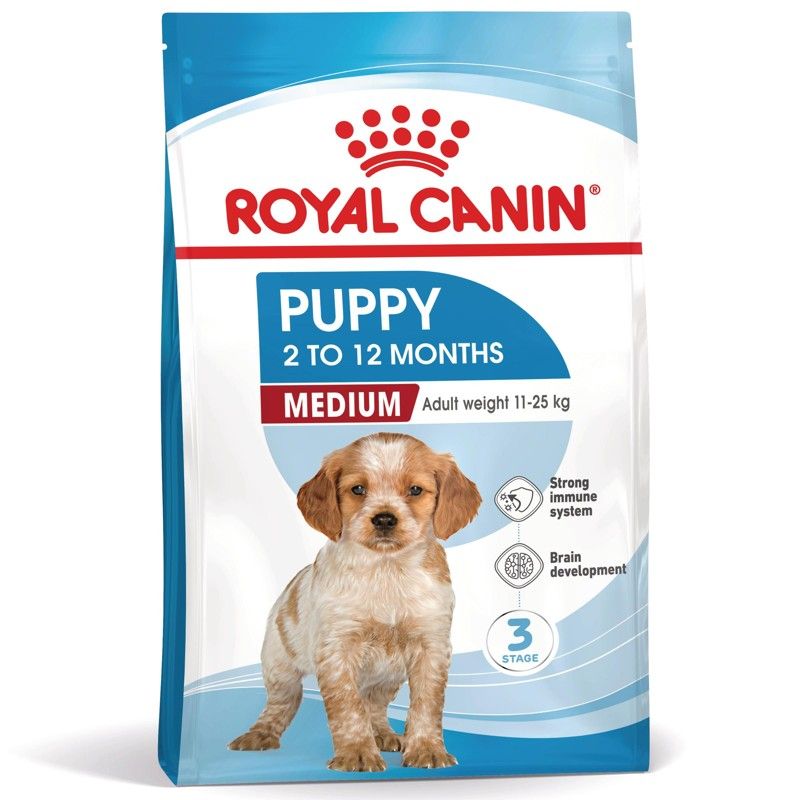 ROYAL CANIN Medium Puppy suho krmivo za štence srednjih pasmina do 12 mjeseci 15 kg