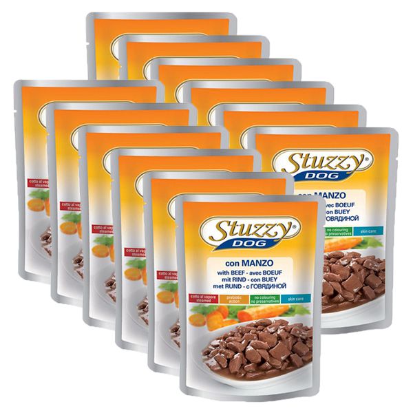 Stuzzy Dog - govedina, 12 x 100 g