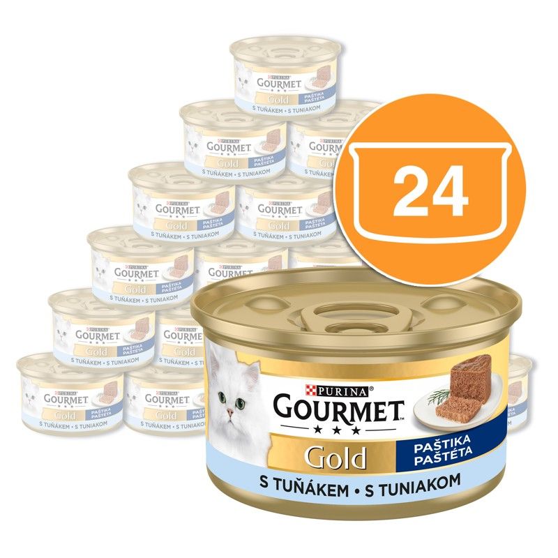 Konzerva Gourmet GOLD - pašteta s tunjevinom, 24 x 85g