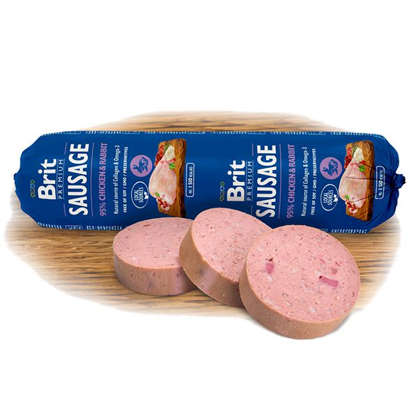 BRIT Kobasica Piletina i Kunić 800 g