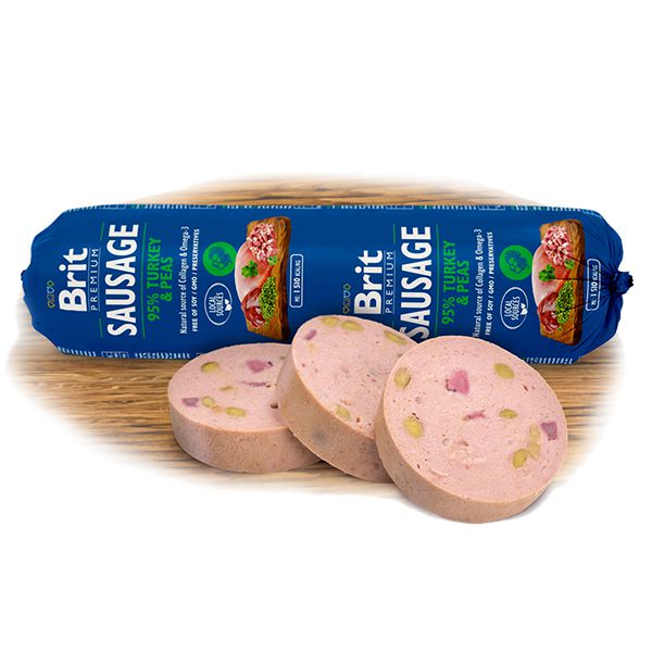 BRIT Sausage Turkey & Peas 800 g