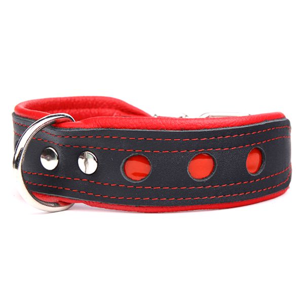 Reflektirajući ovratnik Neo, crno - crveni 4 cm x 33 - 41 cm