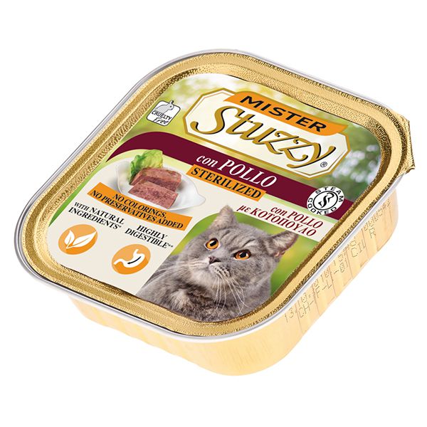 Posudica Mister STUZZY - STERILIZED s piletinom, 100g