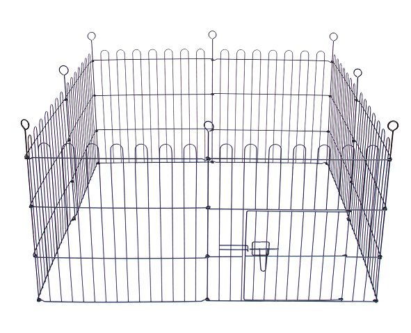 Ograda Dog Park Black Lux 8-kut, M - 61 x 76 cm
