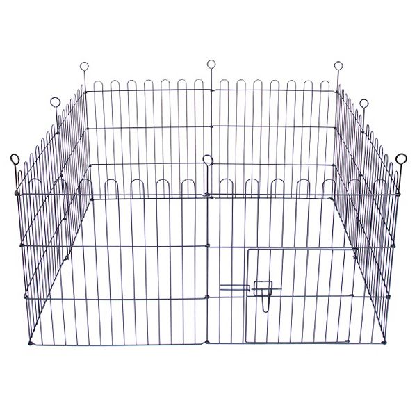 Ograda Dog Park Black Lux 8-kut, L - 61 x 91 cm