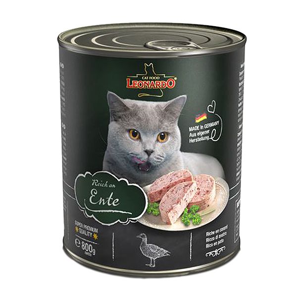 Konzerve za mačke Leonardo, patka 800 g