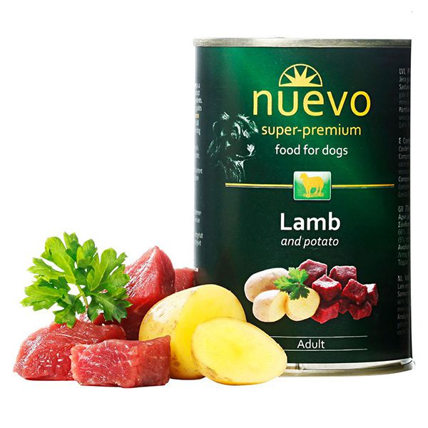 Konzerva NUEVO DOG Adult Lamb & Potato 400 g