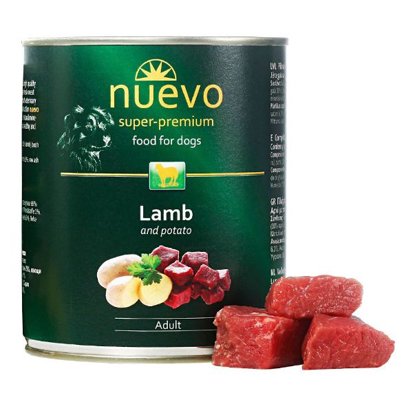 Konzerva NUEVO DOG Adult Lamb & Potato 800 g