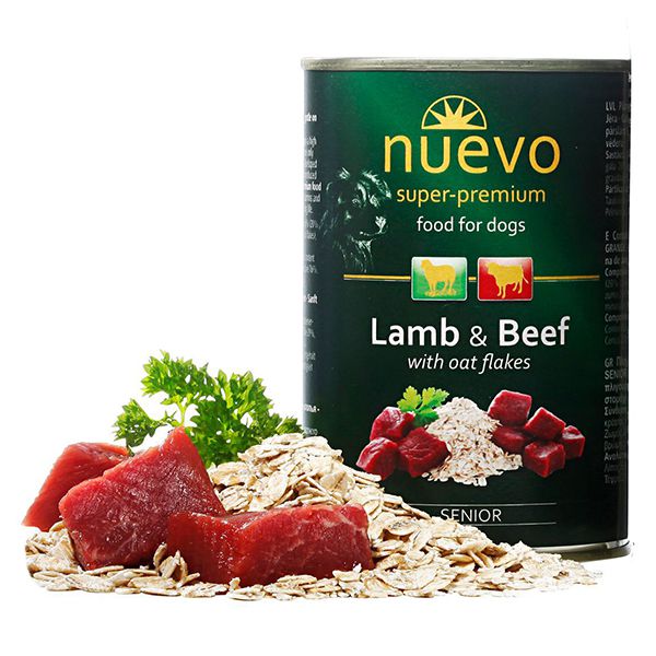 Konzerva NUEVO DOG Senior Lamb & Beef 400 g