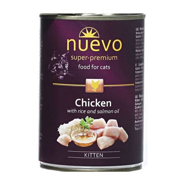 Konzerva NUEVO CAT Kitten Chicken 400 g