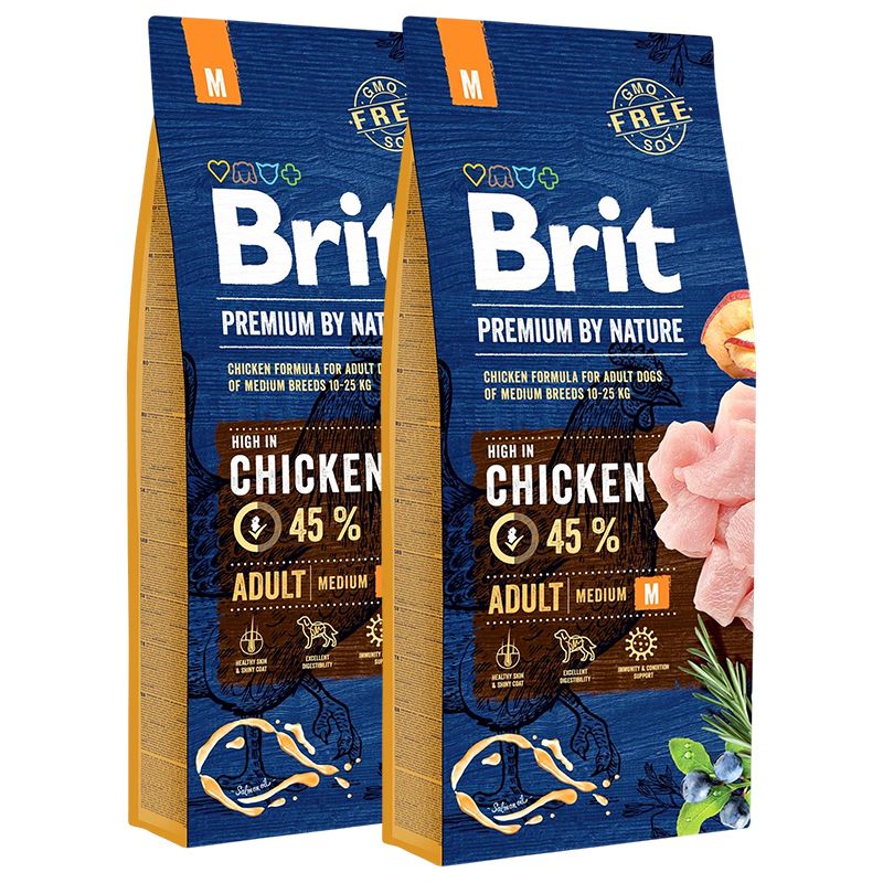 Brit Premium by Nature Adult Medium 2 x 15 kg
