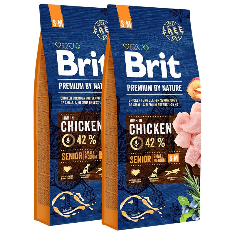 Brit Premium by Nature Senior Small i Medium 2 x 15 kg
