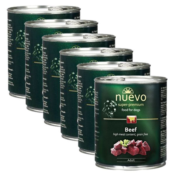 Konzerva NUEVO DOG Adult Govedina 6 x 800 g