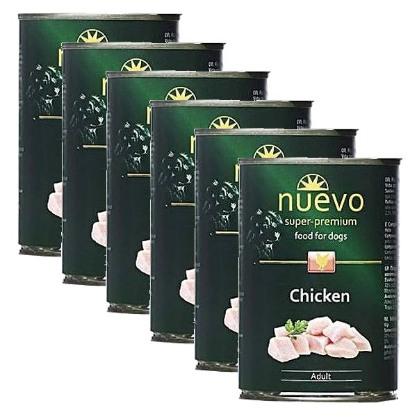 Konzerva NUEVO DOG Adult Chicken 6 x 400 g