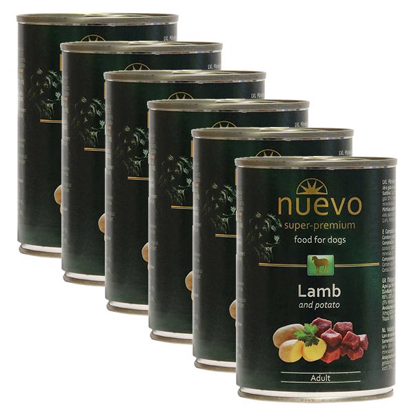 Konzerva NUEVO DOG Adult Lamb & Potato 6 x 400 g