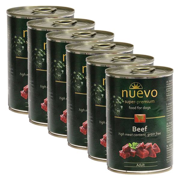 Konzerva NUEVO DOG Adult Govedina 6 X 400 g