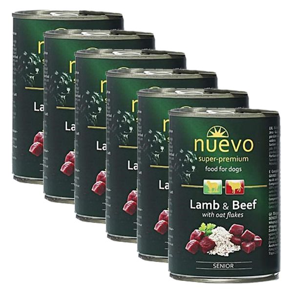 Konzerva NUEVO DOG Senior janjetina i govedina 6 x 400 g
