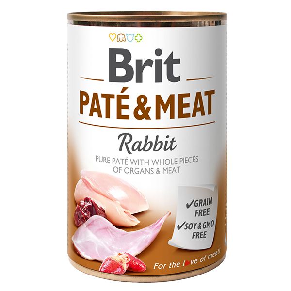 Konzerva Brit Paté & Meat Zajac, 400 g