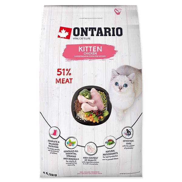 Ontario Kitten Chicken 6,5 kg