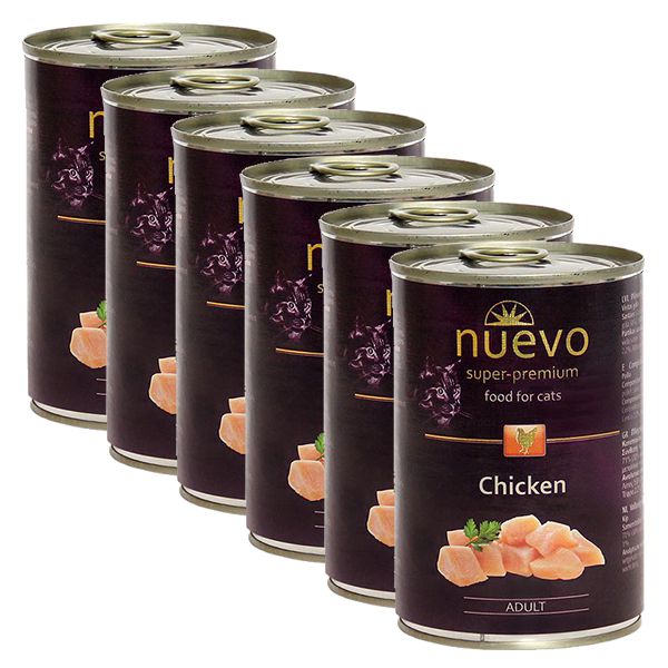 Konzerva NUEVO CAT Adult Chicken 6 x 400 g