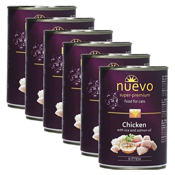 Konzerva NUEVO CAT Kitten Chicken 6 x 400 g