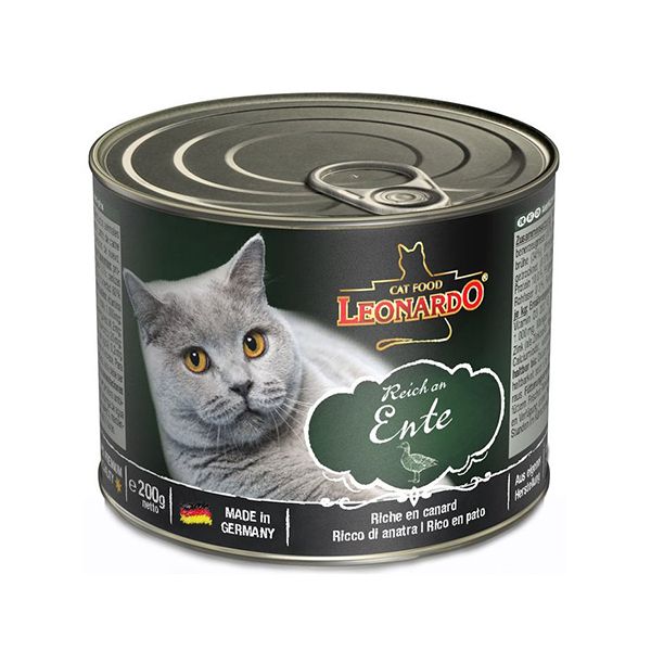Konzerve za mačke Leonardo, patka 200 g