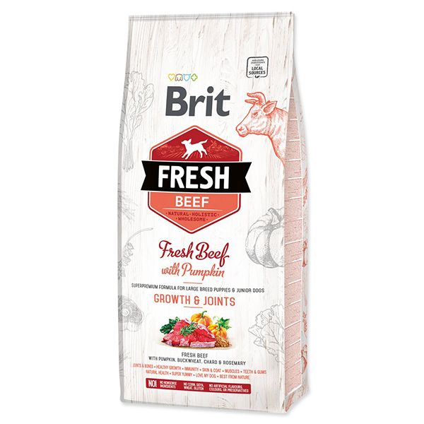 Brit Fresh Beef with Pumpkin Puppy Large 12 kg