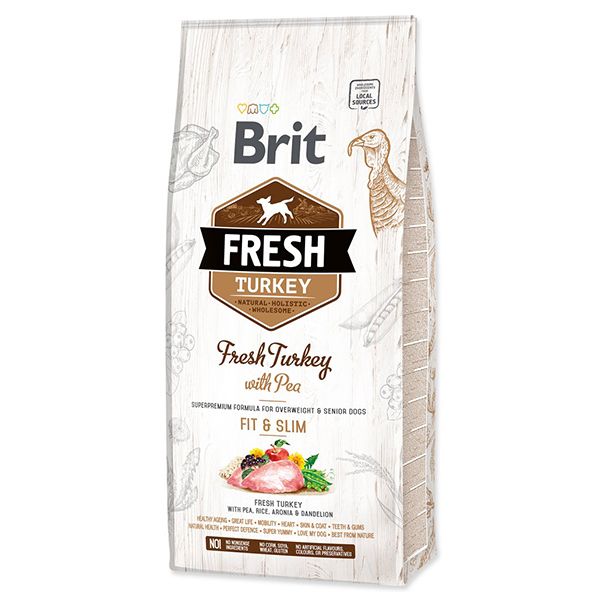 Brit Fresh Turkey with Pea Adult Fit & Slim 12 kg
