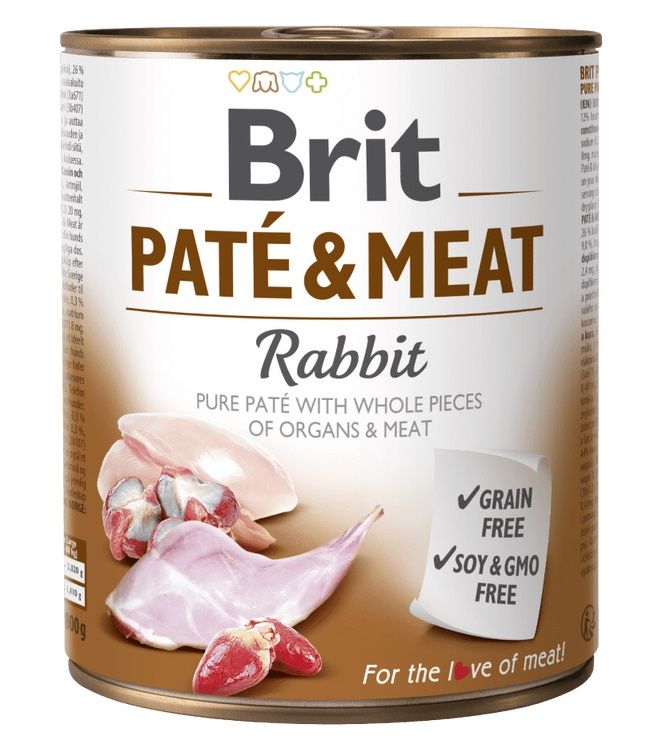 Konzerva Brit Paté & Meat Rabbit, 800 g