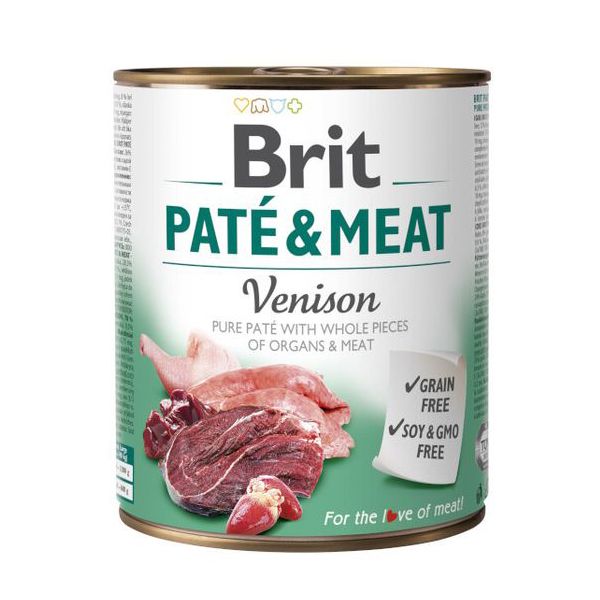 Konzerva Brit Paté & Meat Jelen 800 g