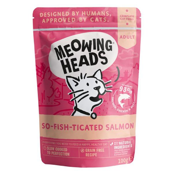MEOWING HEADS So Fish Ticated Salmon GRAIN FREE 100 g