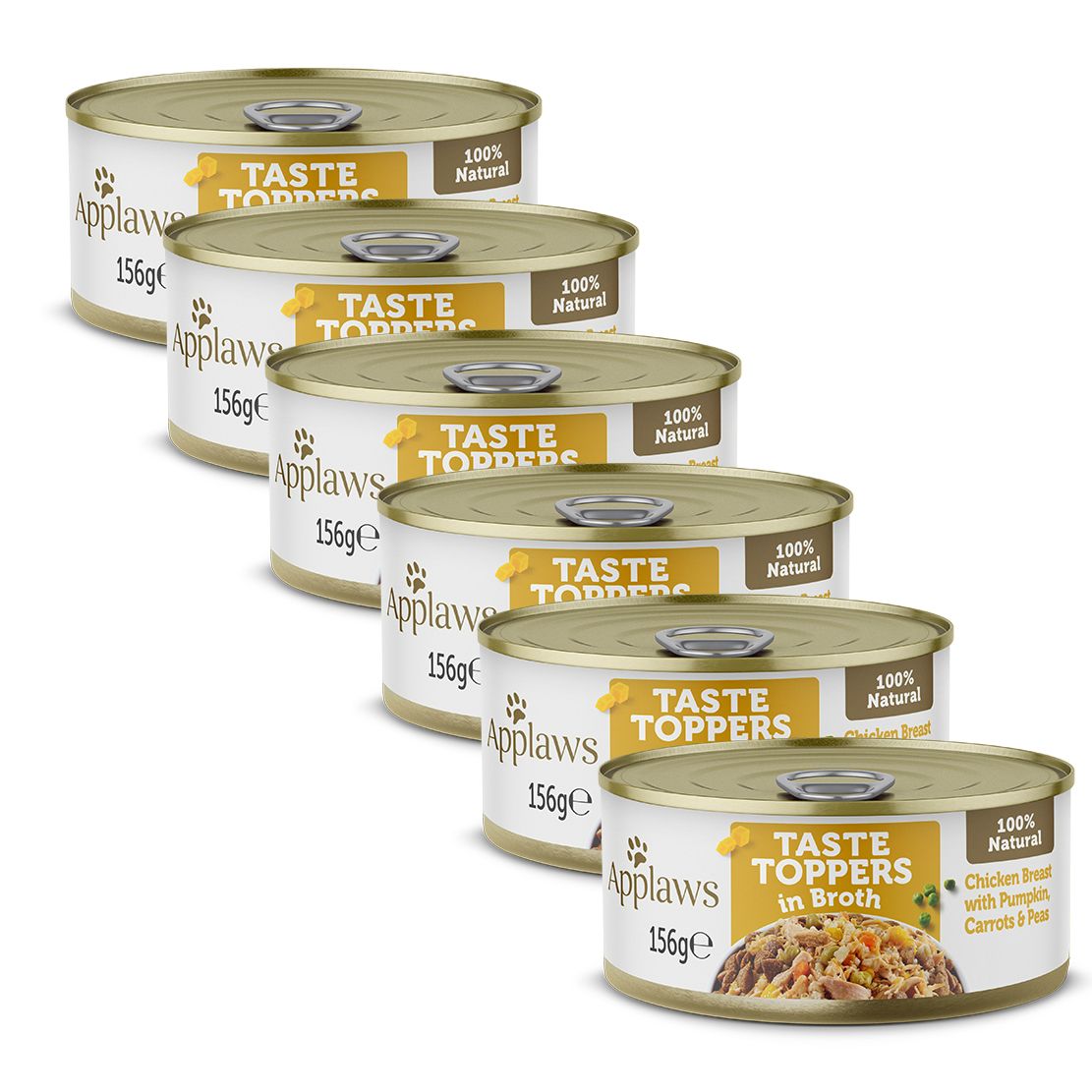 APPLAWS dog chicken and vegetables, 6 x 156 g