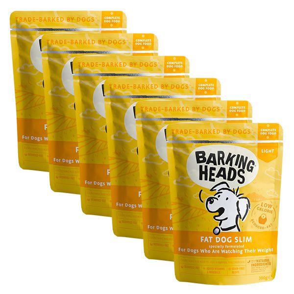 BARKING HEADS Fat Dog Slim GRAIN FREE 6 x 300 g