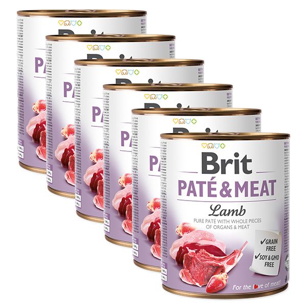 Konzerva Brit Paté & Meat Jagnjetina 6 x 800 g