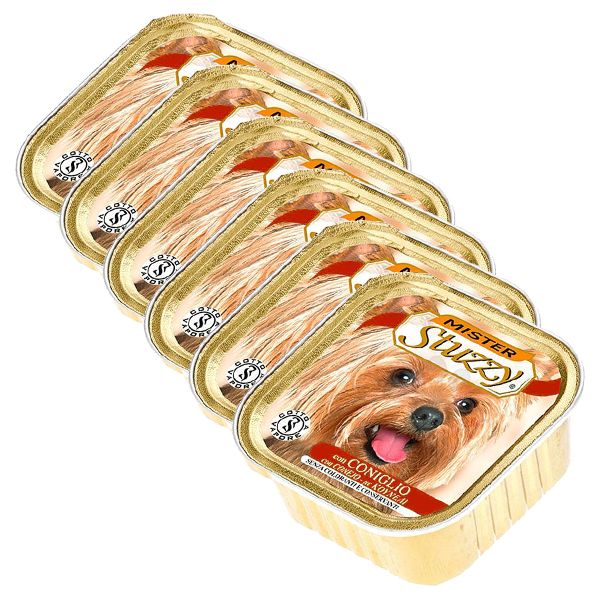 Vanička Mister STUZZY Pas - zec, 6 x 150g