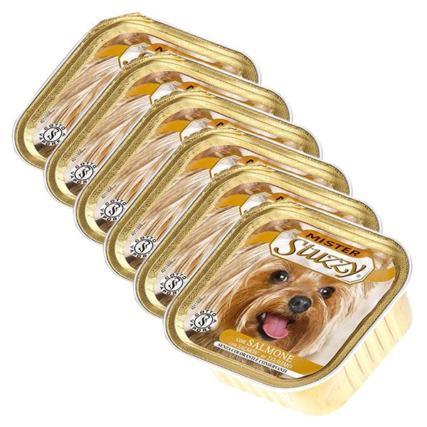 Vanička Mister STUZZY Pas - losos, 6 x 150g