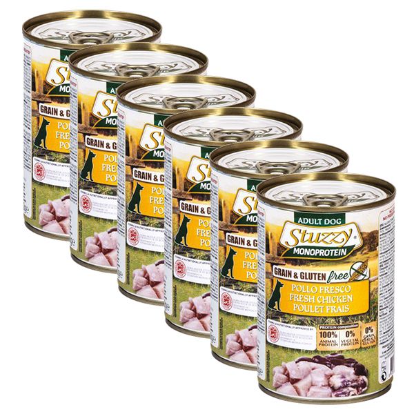 Konzerva STUZZY Dog Monoprotein - piletina, 6 x 400g