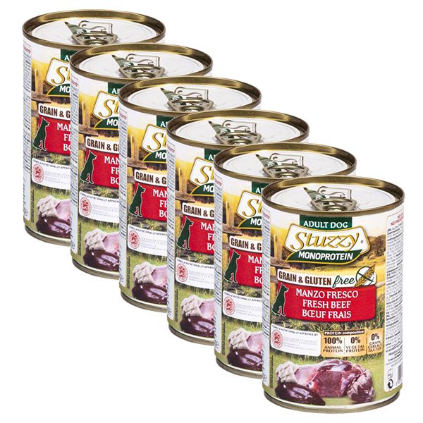 Konzerva STUZZY Dog Monoprotein - govedina, 6 x 400g
