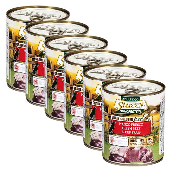 Konzerva STUZZY Dog Monoprotein - govedina, 6 x 800g