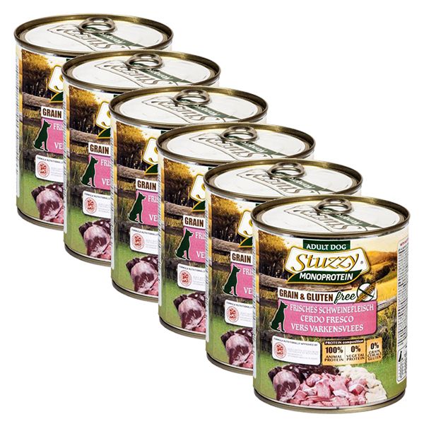 Konzerva STUZZY Dog Monoprotein - svinjetina, 6 x 800g
