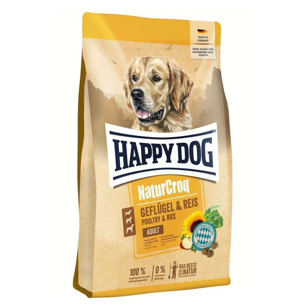 Happy Dog NaturCroq Pura Piletina & Riža 4 kg