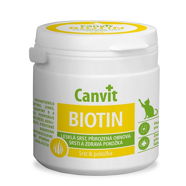 Canvit Biotin - pripravak za zdravu i sjajnu dlaku mačaka 100 tbl. / 100 g