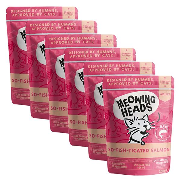 MEOWING HEADS So Fish Ticated Salmon GRAIN FREE 6 x 100 g