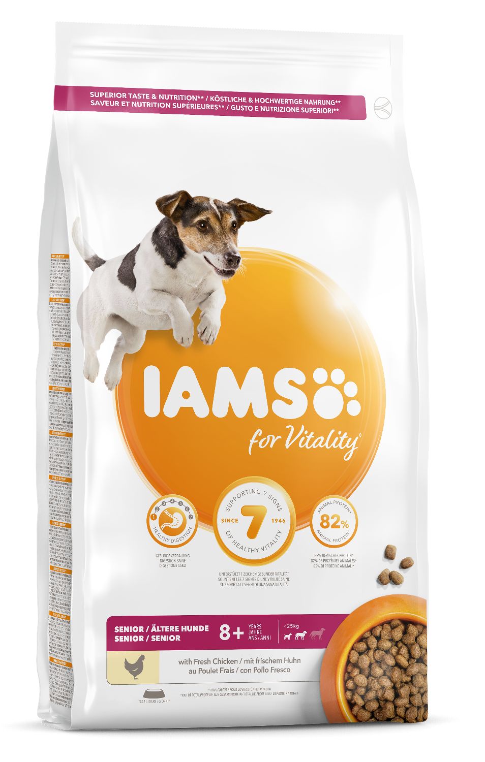 Iams Dog Senior Small Medium, Chicken 12 kg