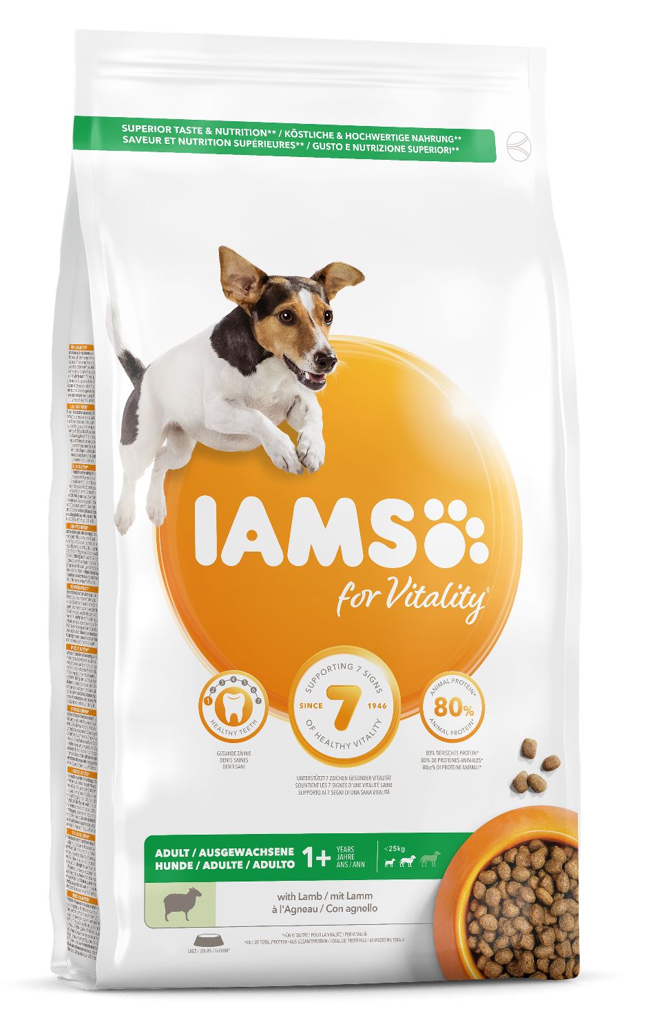 Iams Dog Adult Small Medium, Lamb 12 kg