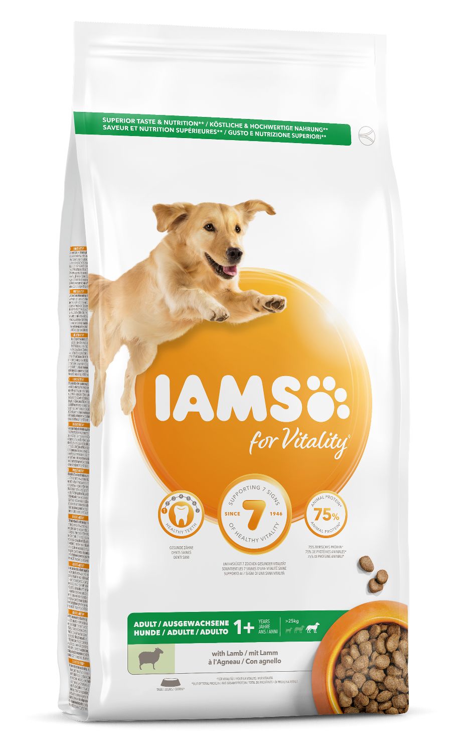 Iams Dog Adult Large Breed, Lamb 12 kg