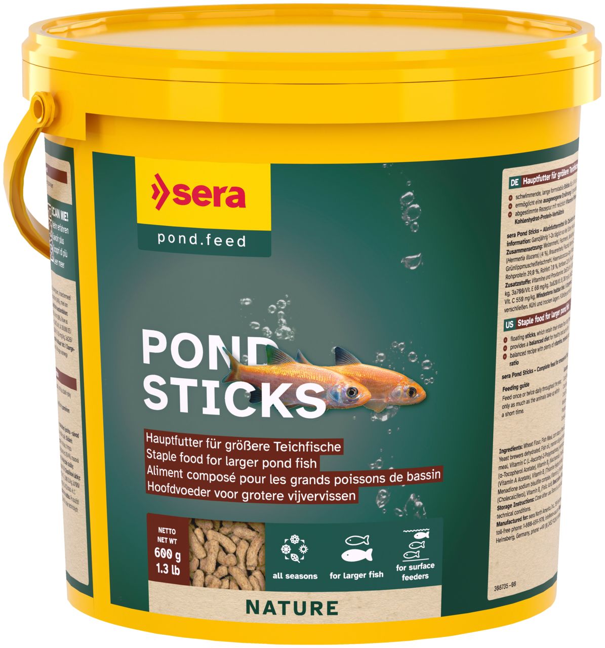 sera POND STICKS 3,8 L