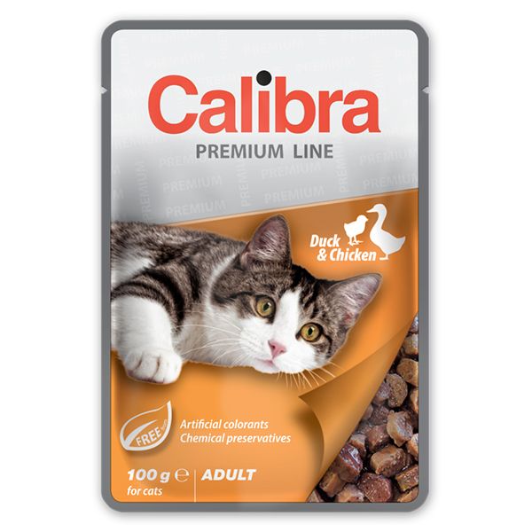 CALIBRA Cat Adult komadi od patke i piletine u umaku 100 g