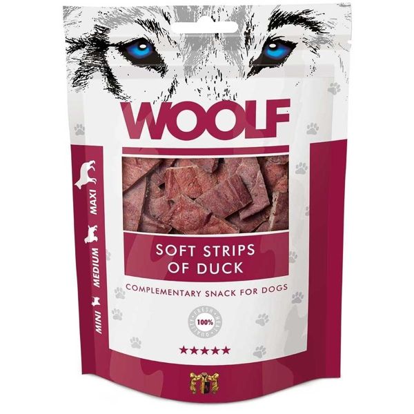 WOOLF Soft Strips of Duck 100g